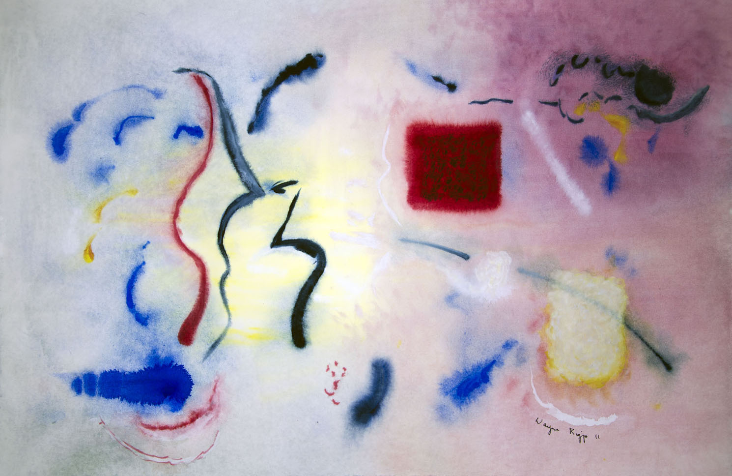 Watercolor Gouache on paper Wayne Riggs 2011